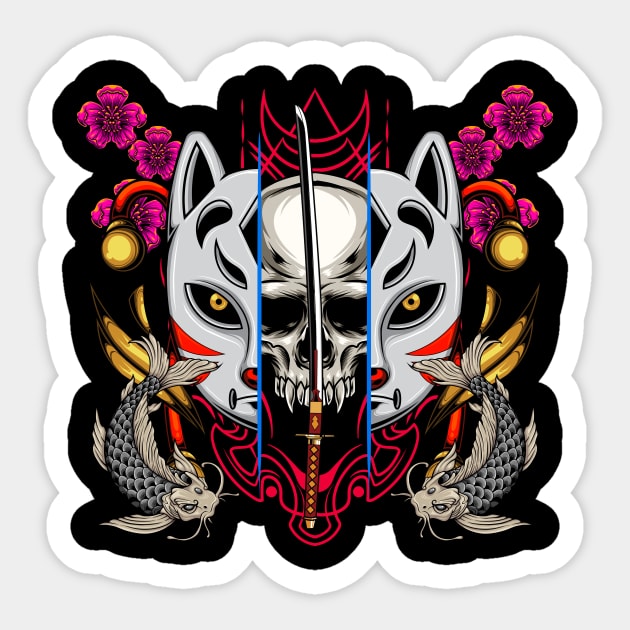 Ninja Mask 2.3 Sticker by Harrisaputra